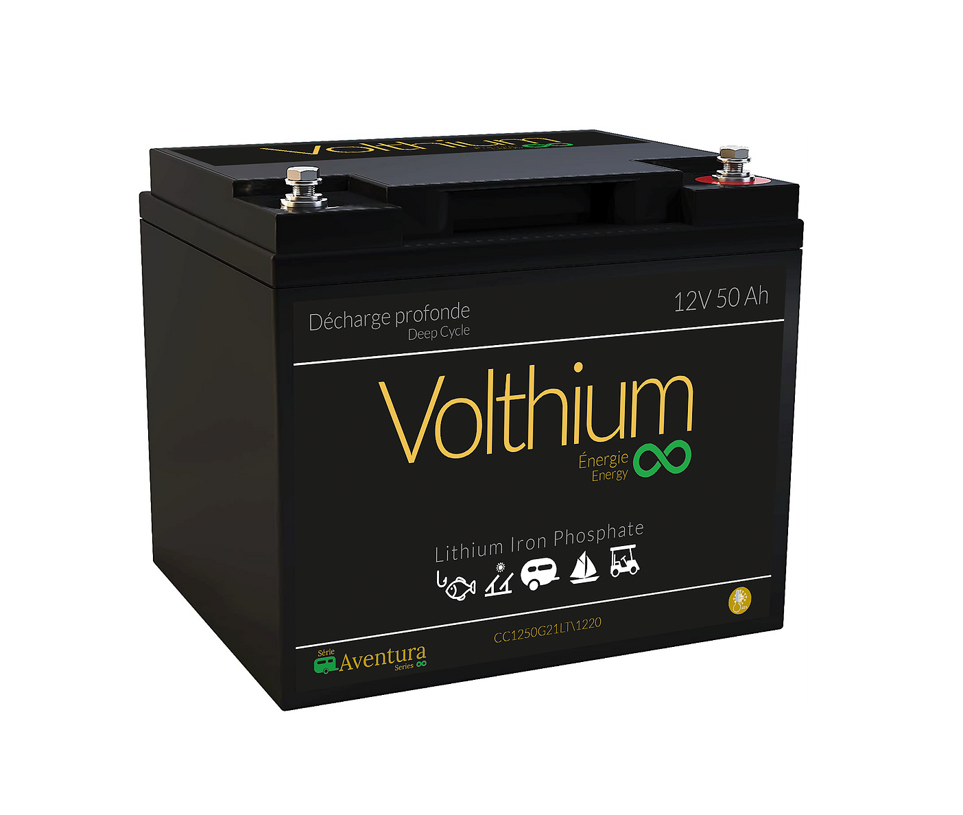 Batterie Volthium 12.8V 50Ah - Lithium - Réfrigaz