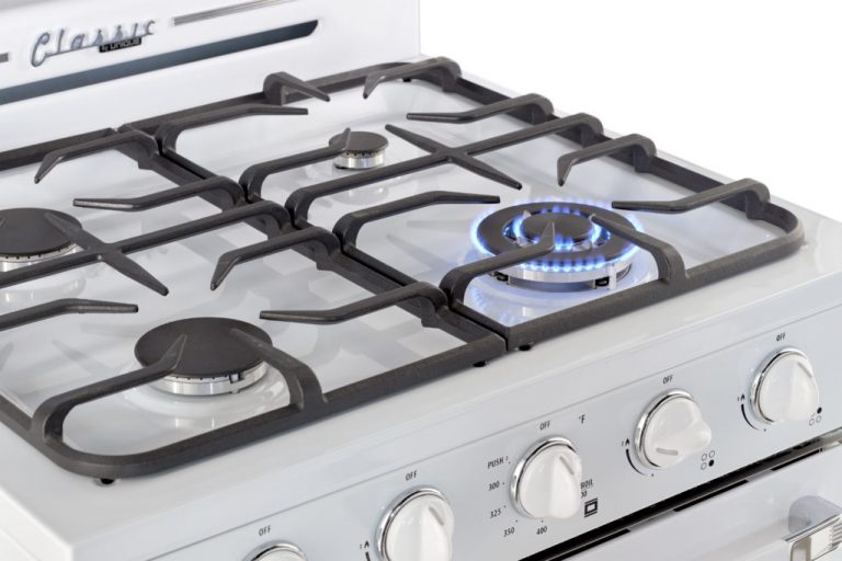 Cuisinière au propane Unique Rétro Classique UGP30CR OF1 W 30 po