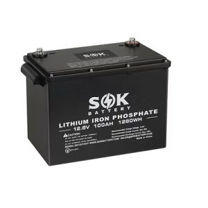 Alternative view of Batterie au lithium - SOK - 12V 100Ah, Bluetooth et autochauffante avec boitier de plastique