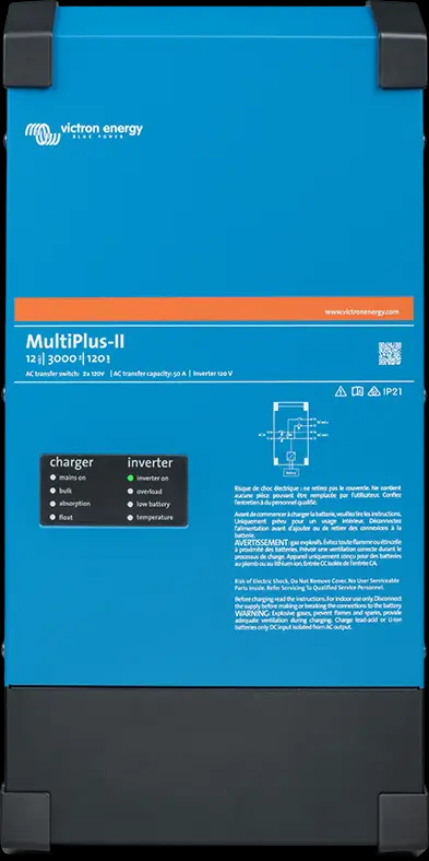Victron MultiPlus-II 12/3000/120-50 120V (UL 458) PMP122305122