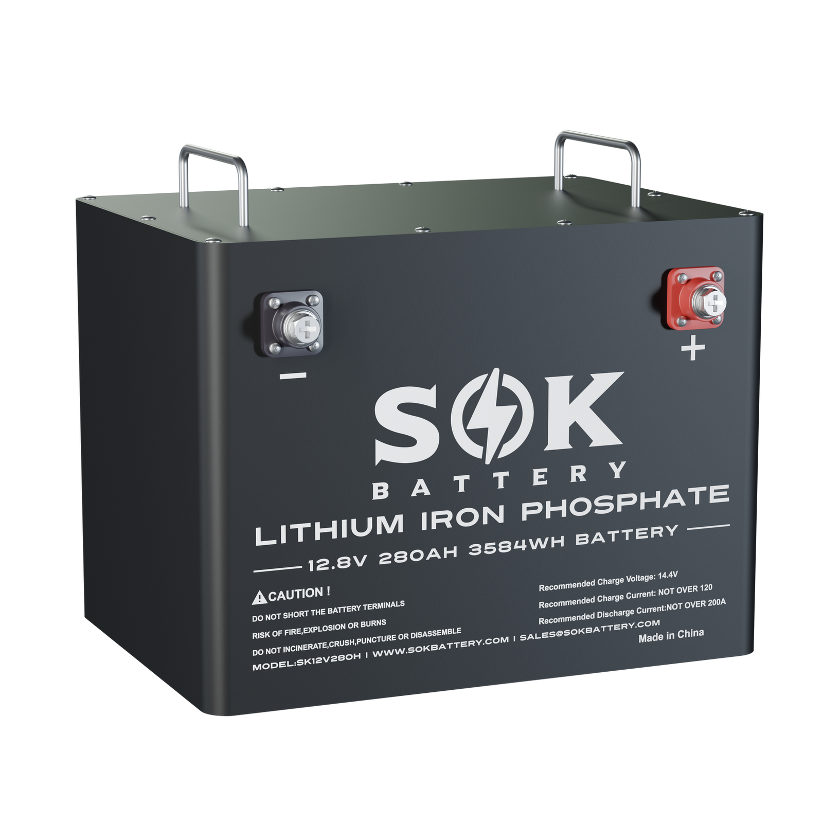 SOK SK12V280H batterie lithium 12V 280Ah boitier metal
